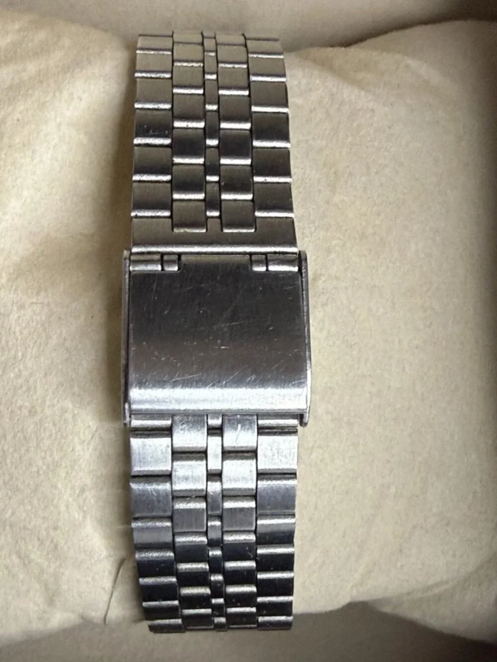 RARE Vintage 1980's Lorus by Seiko V031 Ana-Digi Watch Silver Dial Orig Bracelet